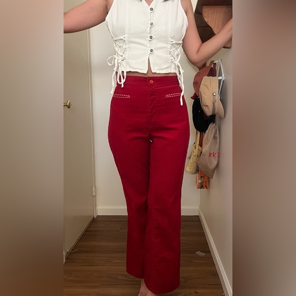 Vintage 70s Levi’s corduroy wide leg pants - Picture 4 of 16